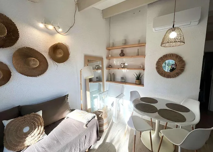 Mitoyenne T2 Climatisee Avec Piscine Et Parking, Vue Pinede - Fr-1-607-237 阿格德