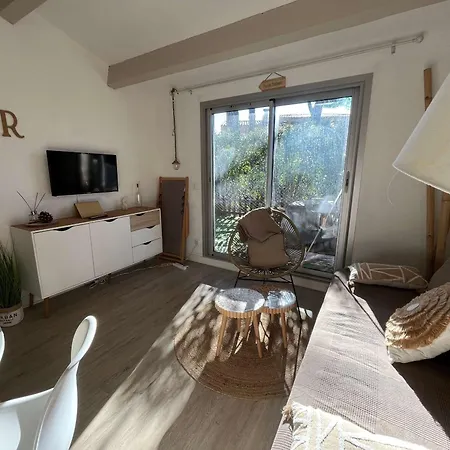 Mitoyenne T2 Climatisee Avec Piscine Et Parking, Vue Pinede - Fr-1-607-237 *