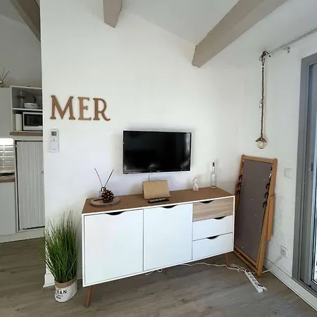 Mitoyenne T2 Climatisee Avec Piscine Et Parking, Vue Pinede - Fr-1-607-237 * Agde