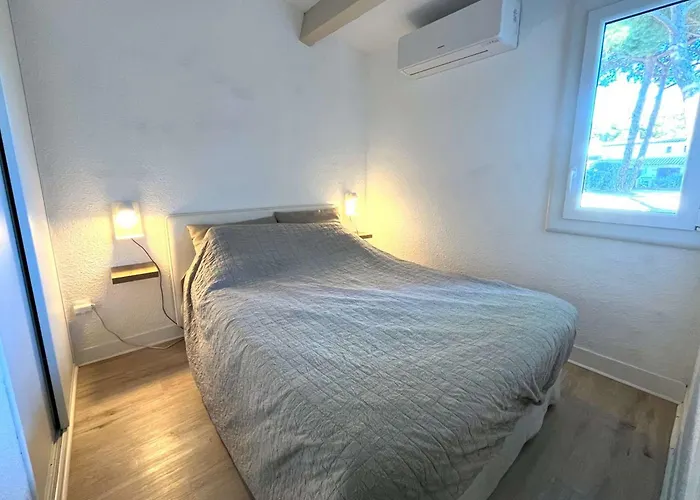 Mitoyenne T2 Climatisee Avec Piscine Et Parking, Vue Pinede - Fr-1-607-237 Holiday home Agde